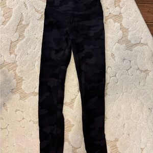 Lululemon Athletica Black Camouflage Leggings
